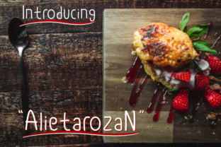Alietarozan: A Handwritten Font That Feels Like Your Best Craft Idea
