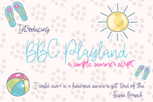 BBC Playland: A Summer-Soft Script Font for Editorial Warmth