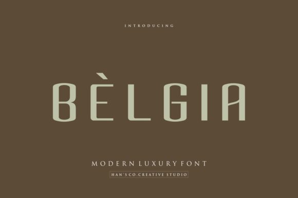 Belgia Font: Elegant Sans Serif for Handmade Labels & Printables