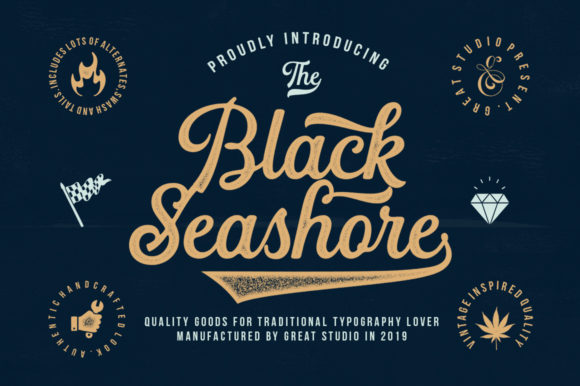 Black Seashore: A Handwritten Font That Feels Human