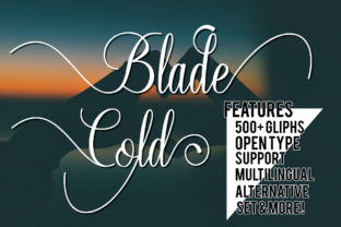 Blade Cold: A Refined Script Typeface for Editorial Warmth