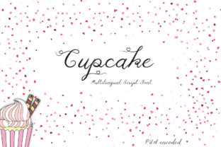 Cupcake Font: A Romantic Script Handwritten Typeface for Digital Charm