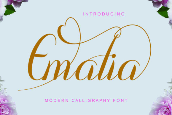 Emalia: A Romantic Script Font That Breathes Life Into Editorial Design