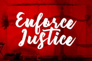 Enforce Justice: A Textured Script Font for Editorial Warmth