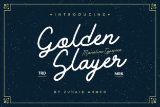 Golden Slayer: A Handwritten Font That Grabs Attention