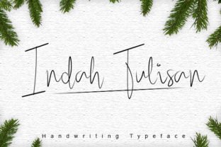 Indah Tulisan: A Handwritten Font That Builds Trust and Charm