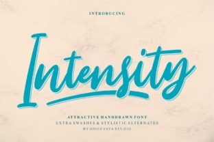 Intensity: A Handwritten Font with Editorial Warmth