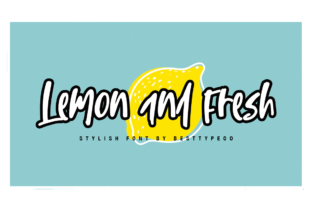 Lemon and Fresh: A Handwritten Font That Makes Your Message Pop
