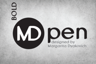MD Pen Bold: A Handwritten Sans Serif Font for Crafters
