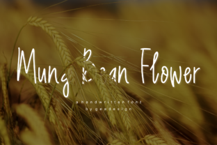 Mung Bean Flower: A Handwritten Font That Feels Like Your Brand’s True Voice