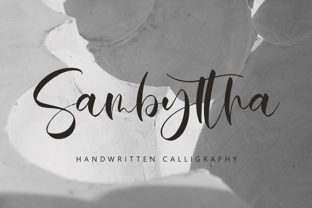 Sambyttha: A Script Handwritten Typeface for Editorial Warmth